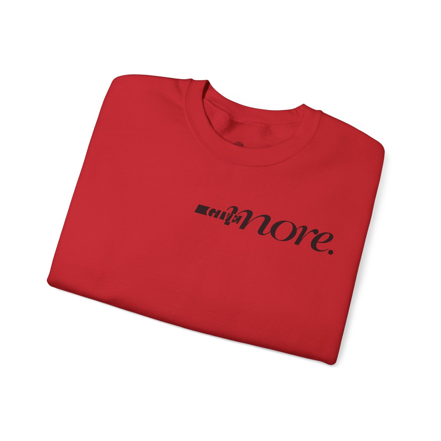 Minimal "Give More." Crewneck Sweatshirt