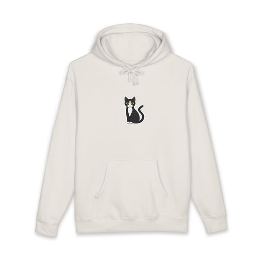 Minimal Cat Graphic Hoodie
