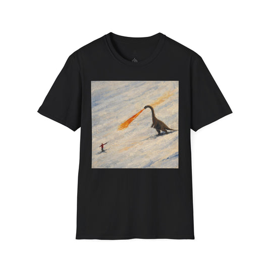 Whimsical Fire-Breathing dinosaur T-Shirt