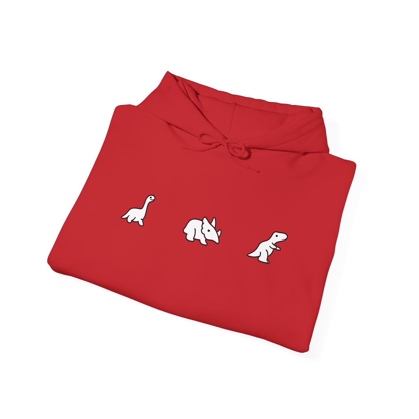 Minimal Dinosaur Trio Hoodie
