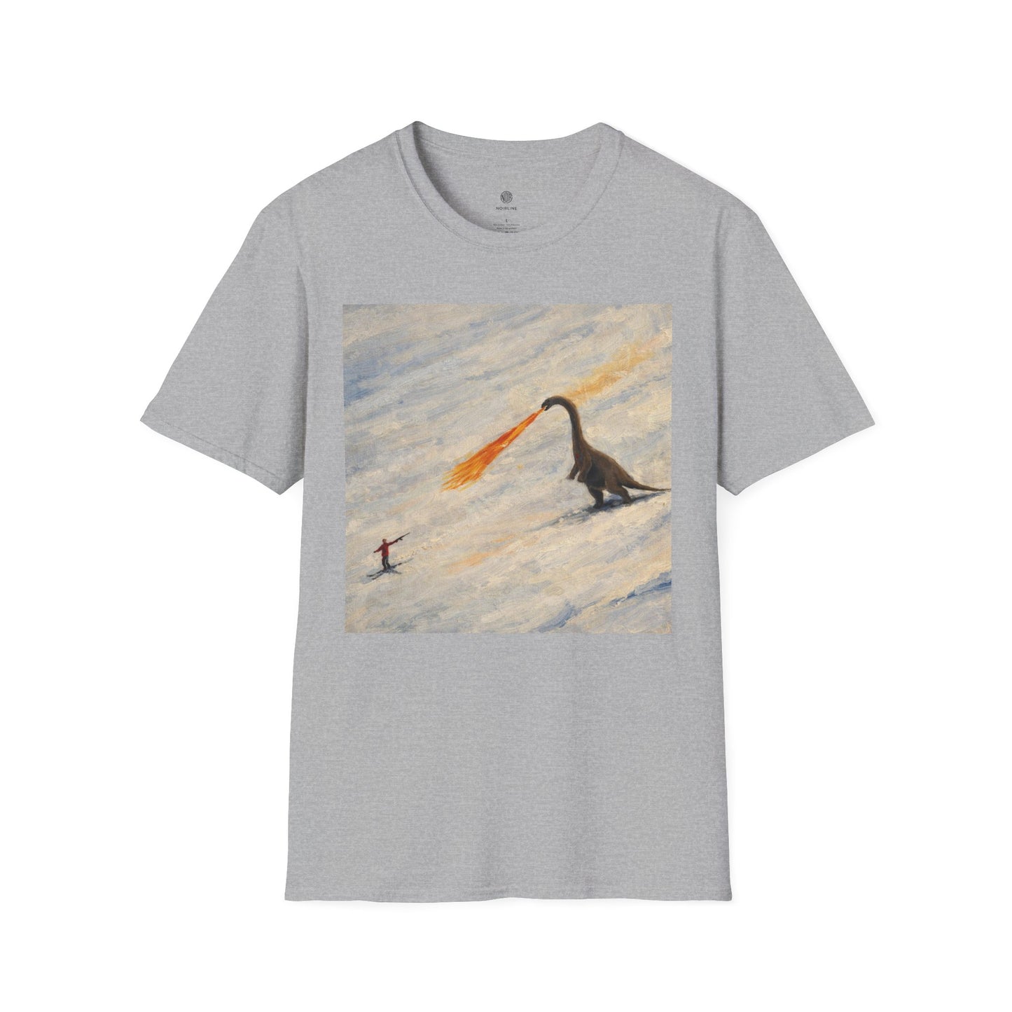 Whimsical Fire-Breathing dinosaur T-Shirt