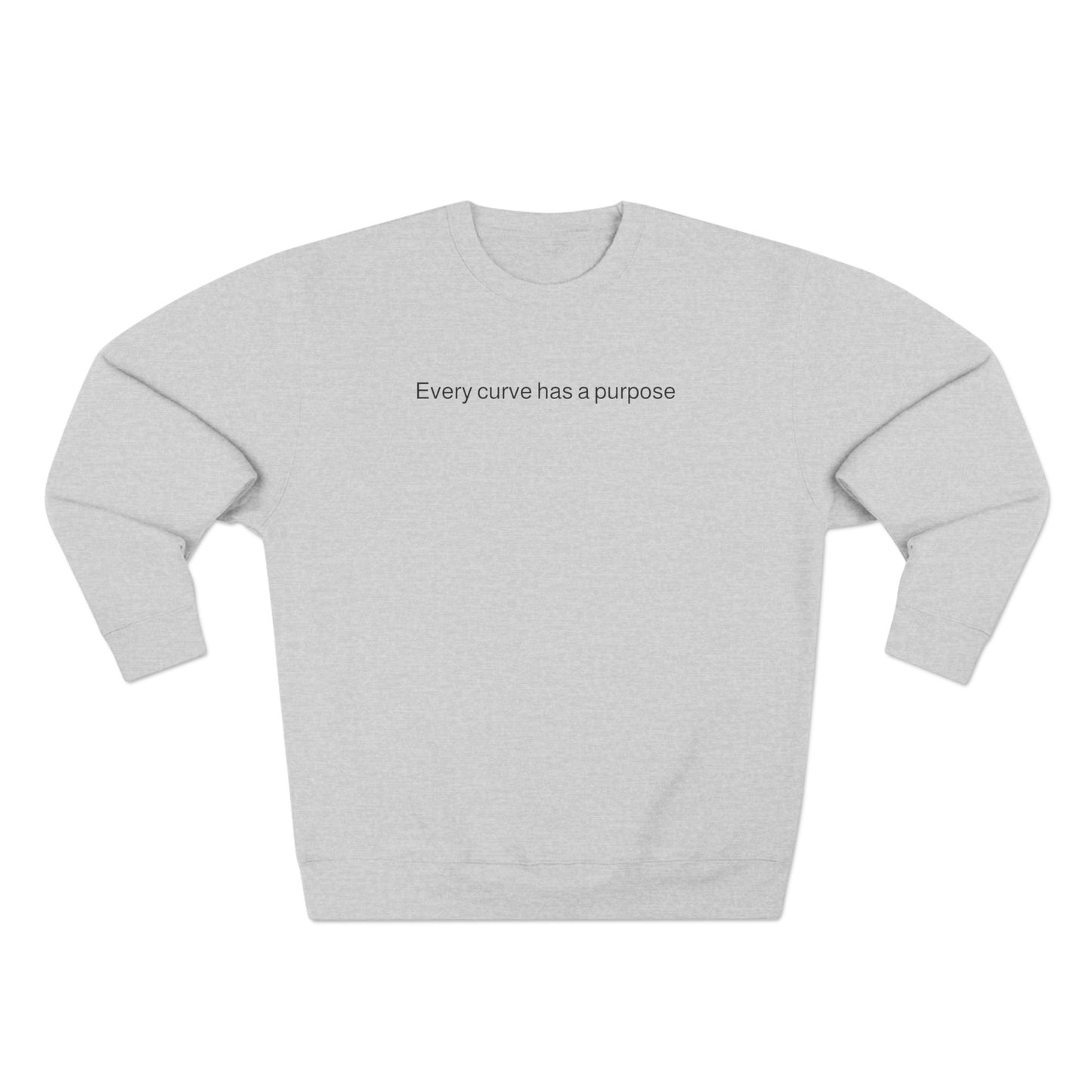 Porsche Pink Poster Crewneck Sweatshirt — "Every curve has a purpose"