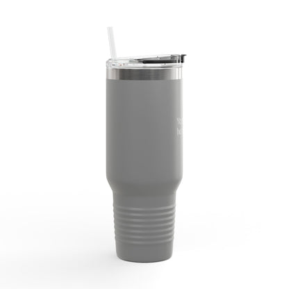 40oz Insulated Travel Mug – Double-Wall Stainless Tumbler with Straw & Handle