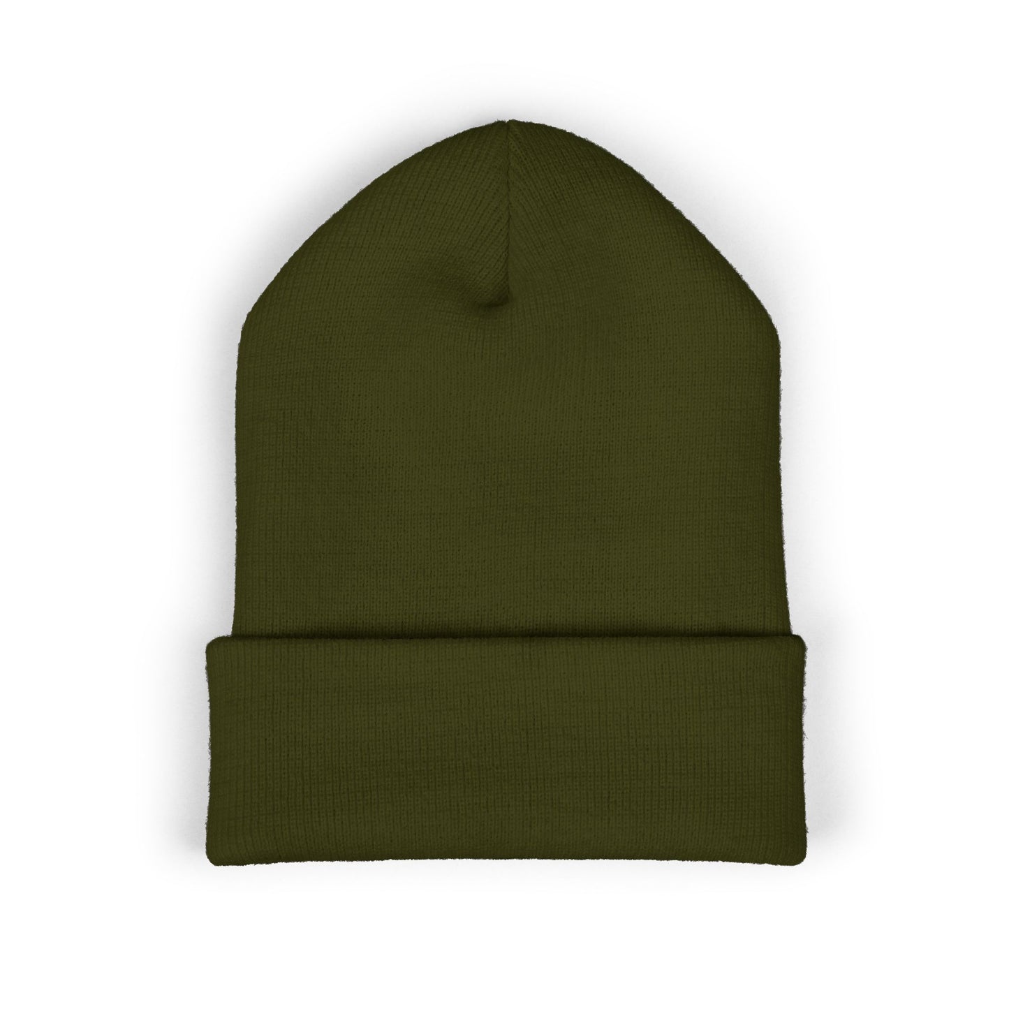 Daisy Embroidered Cuffed Beanie