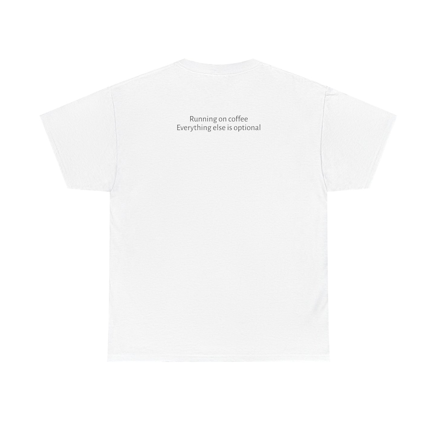 "Running on Coffee" Minimalist T-Shirt