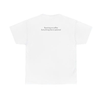 "Running on Coffee" Minimalist T-Shirt