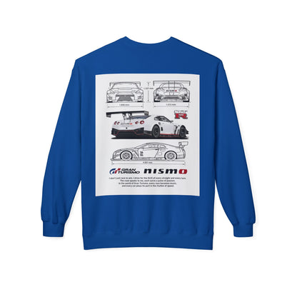 NISMO GT-R Illustration Crewneck Sweatshirt — "I don't chase trophies, I chase the feeling"