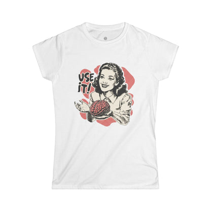 Women's Tee — Retro 'Use It!' Knitting Graphic T-Shirt