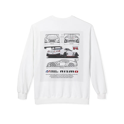NISMO GT-R Illustration Crewneck Sweatshirt — "I don't chase trophies, I chase the feeling"