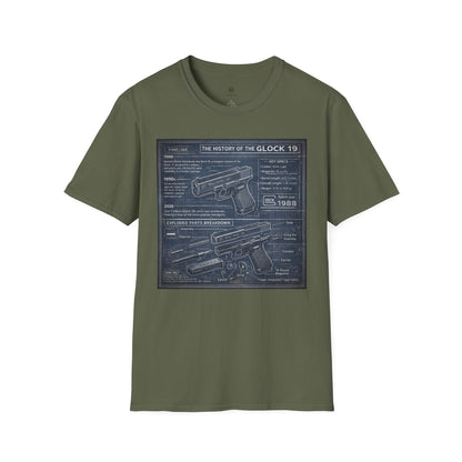 Glock 19 Blueprint T-Shirt