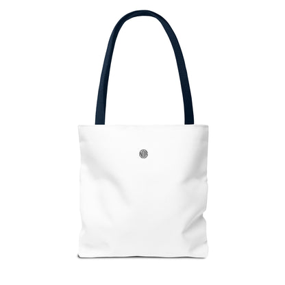 Cat Count Tote — minimalist "un, deux, trois" kitten illustration tote bag