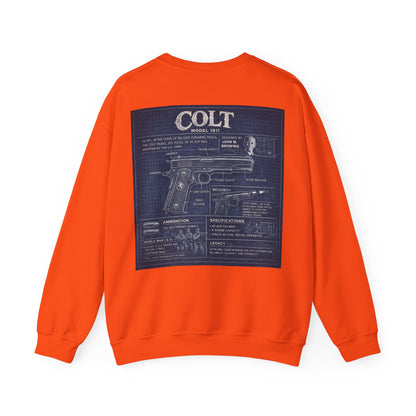Colt 1911 Blueprint Crewneck Sweatshirt