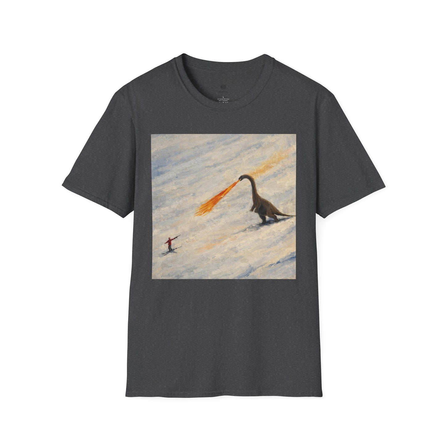 Whimsical Fire-Breathing dinosaur T-Shirt
