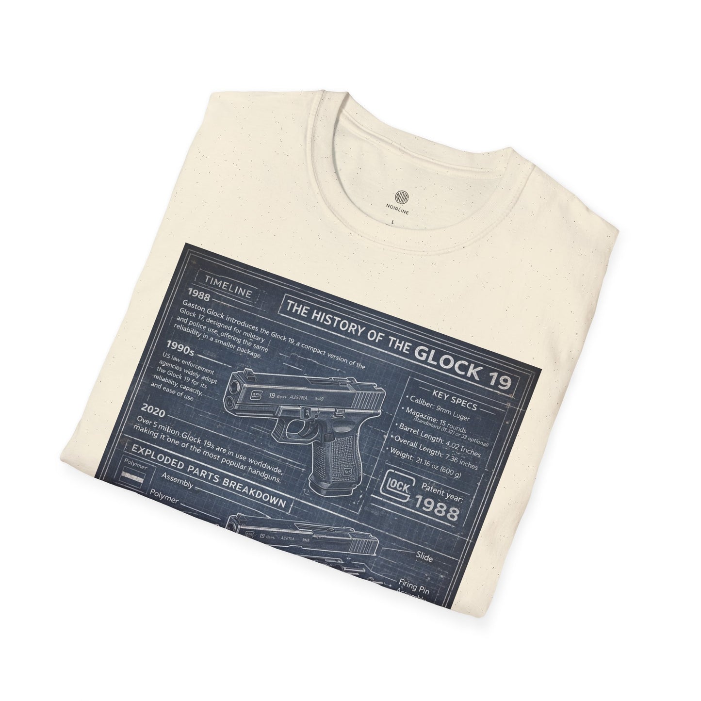 Glock 19 Blueprint T-Shirt