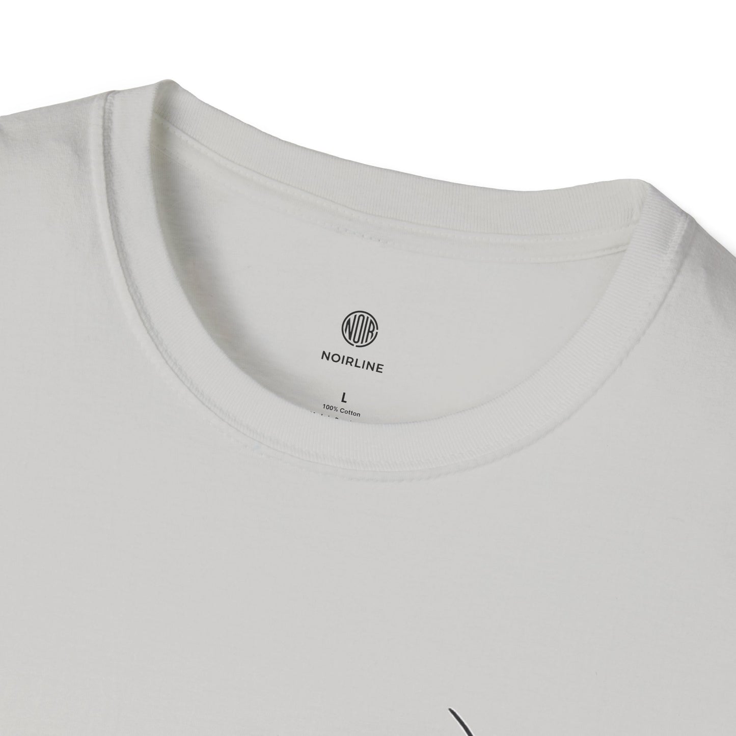 Abstract Line Art Vase T-Shirt — Minimalist Floral Face Graphic