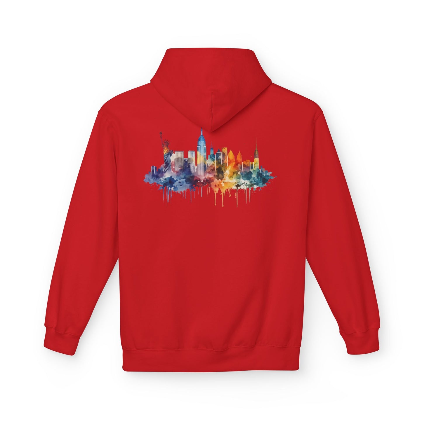 New York Skyline Watercolor Hoodie