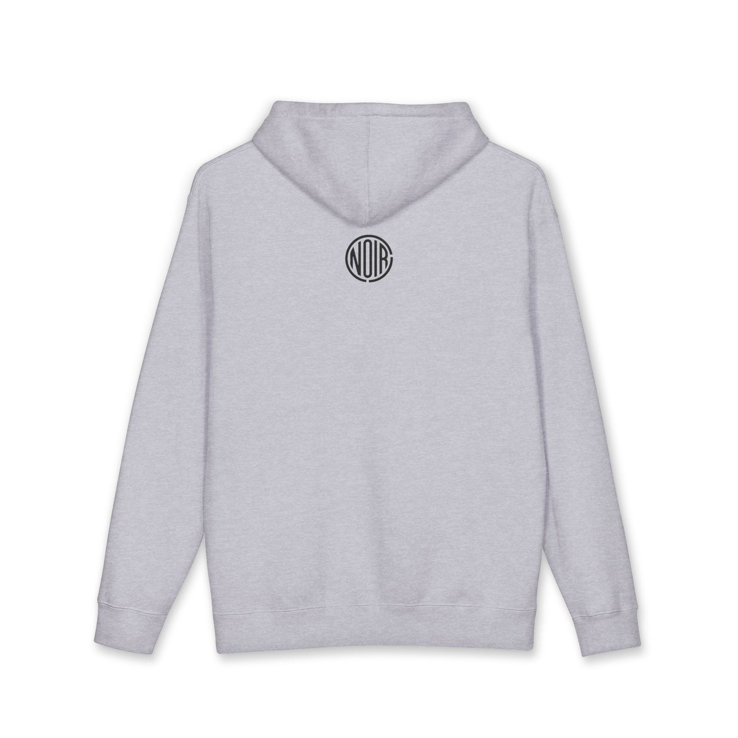 Noirline Hoodie — White Graphic Hoodie with 'NOIRLINE' Front Text