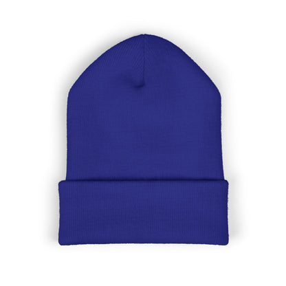 Daisy Embroidered Cuffed Beanie