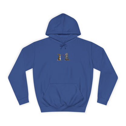 Cute Pet Silhouette Pullover Minimal Hoodie