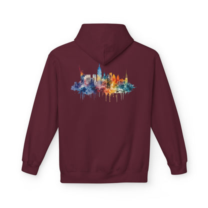 New York Skyline Watercolor Hoodie