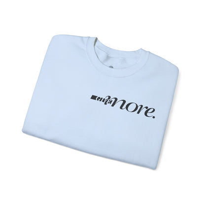 Minimal "Give More."  Crewneck Sweatshirt