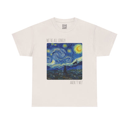 'We Are All Lonely' Vintage Van Gogh Style T-Shirt