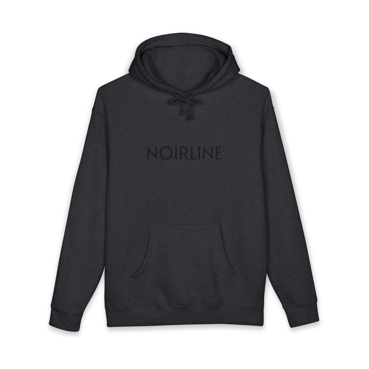 Noirline Hoodie — White Graphic Hoodie with 'NOIRLINE' Front Text