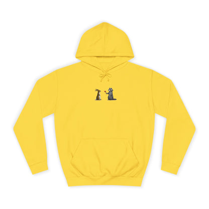 Cute Pet Silhouette Pullover Minimal Hoodie