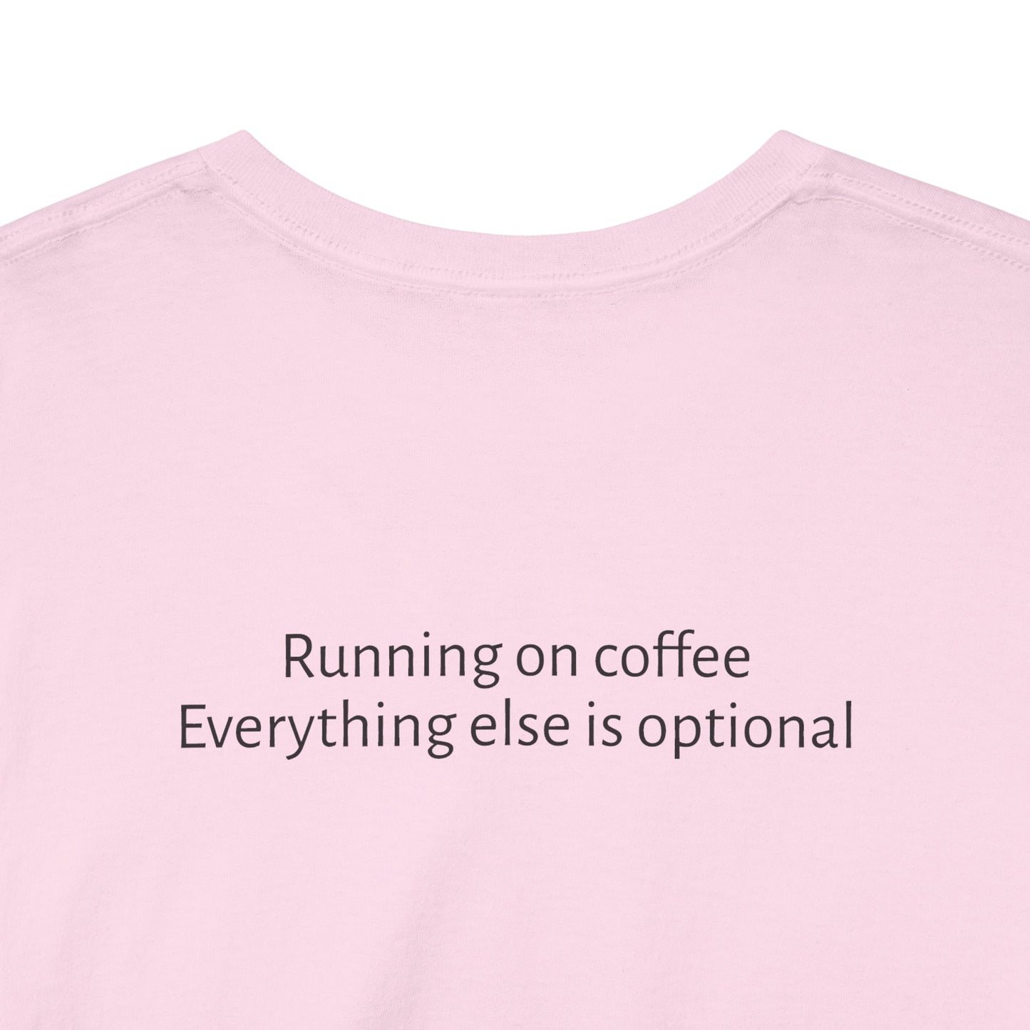 "Running on Coffee" Minimalist T-Shirt