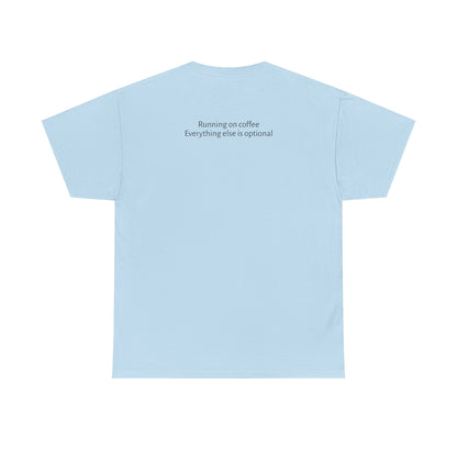 "Running on Coffee" Minimalist T-Shirt