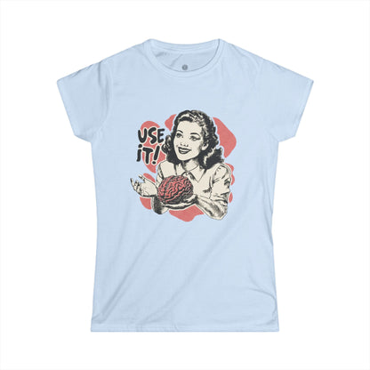 Women's Tee — Retro 'Use It!' Knitting Graphic T-Shirt