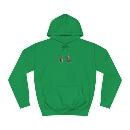 Cute Pet Silhouette Pullover Minimal Hoodie