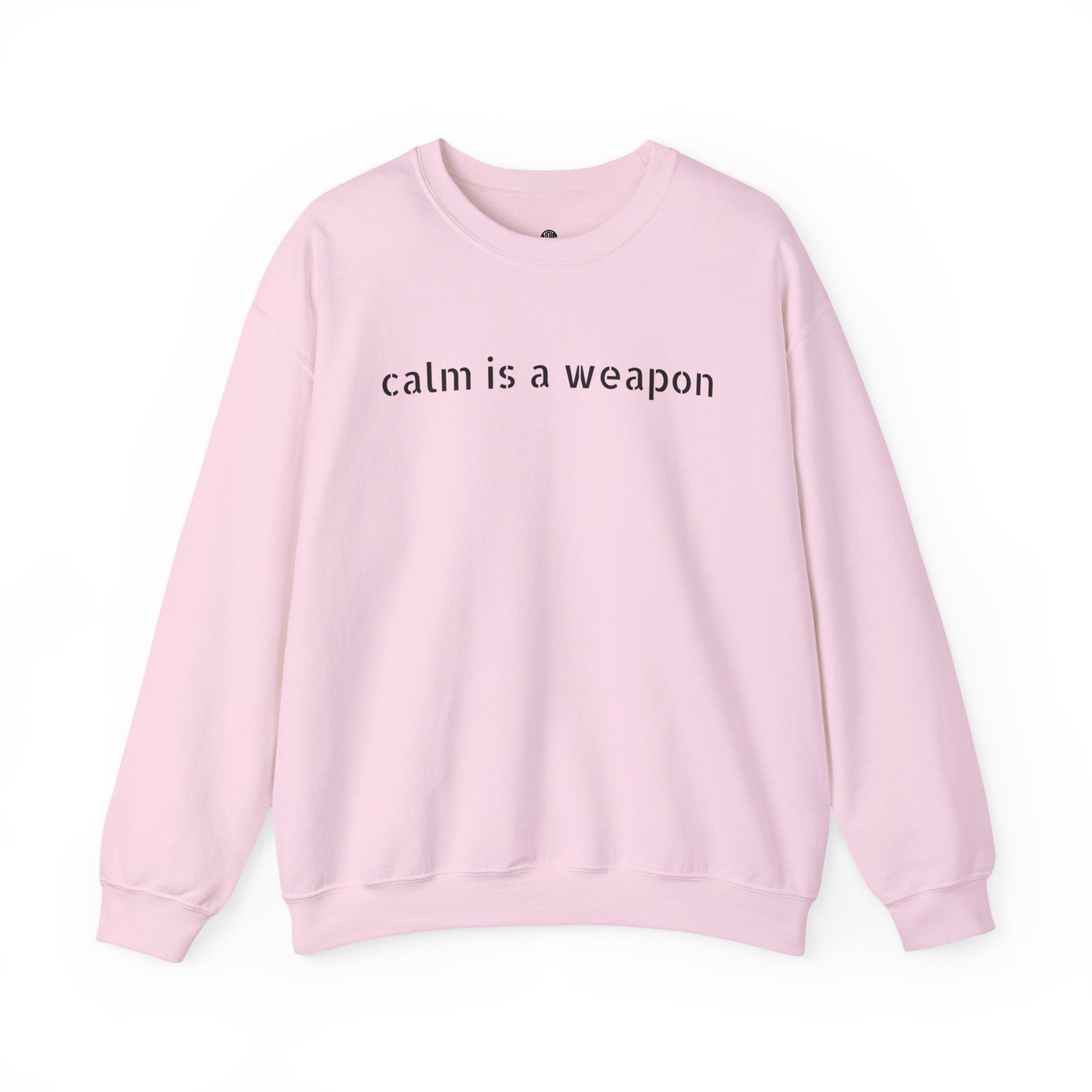 Calm Is a Weapon Sweatshirt — Starry Night Rose Graphic Crewneck