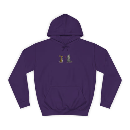 Cute Pet Silhouette Pullover Minimal Hoodie