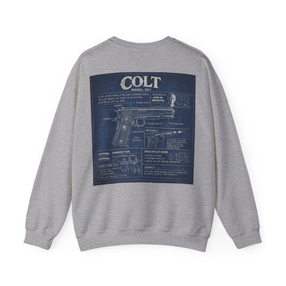Colt 1911 Blueprint Crewneck Sweatshirt