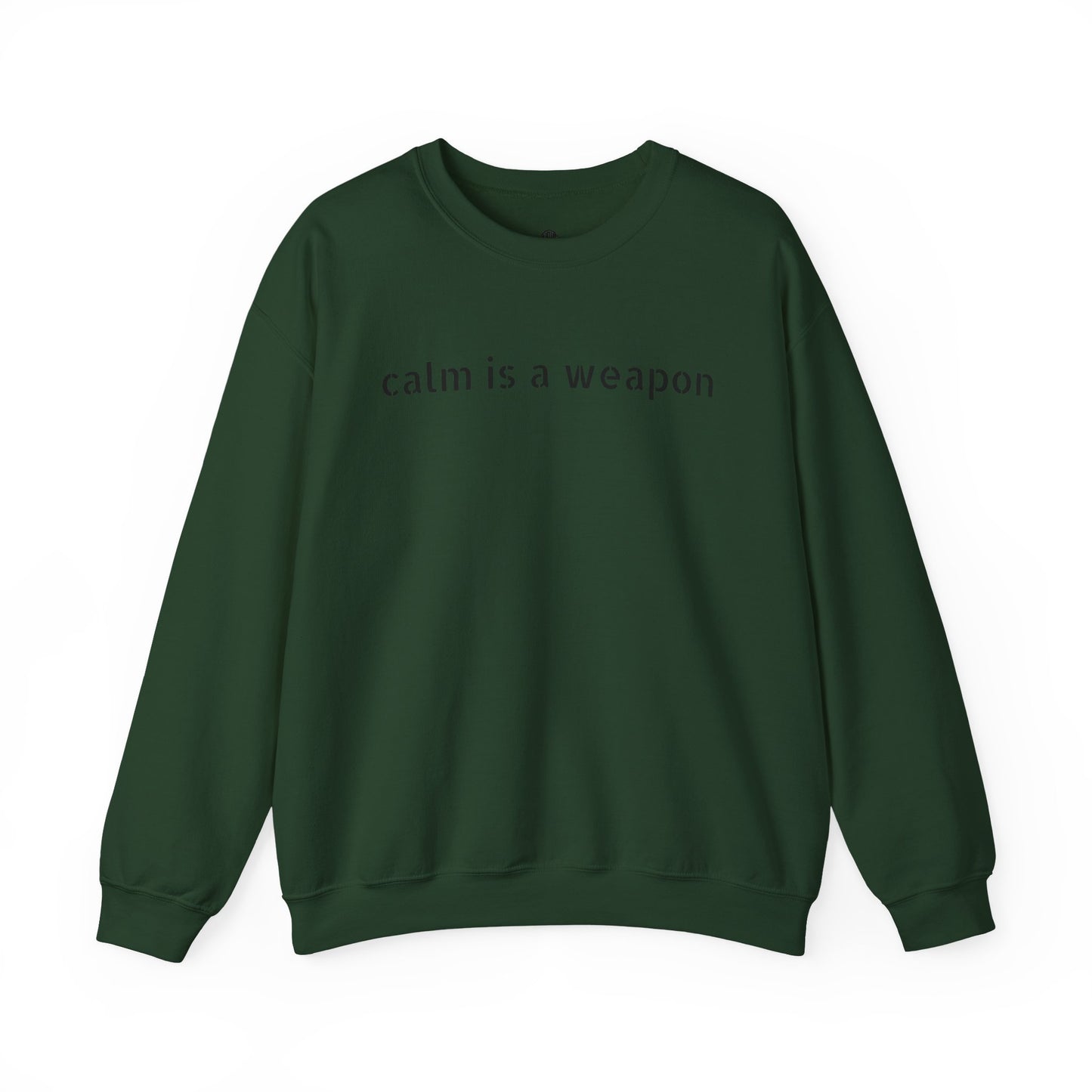 Calm Is a Weapon Sweatshirt — Starry Night Rose Graphic Crewneck
