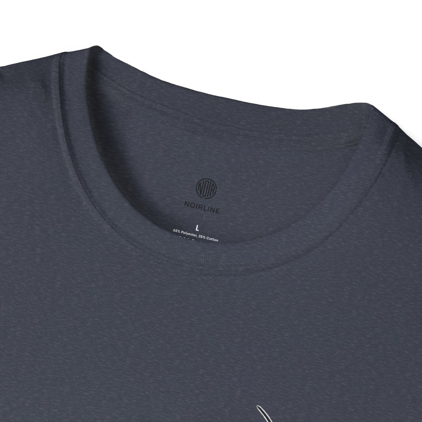 Abstract Line Art Vase T-Shirt — Minimalist Floral Face Graphic