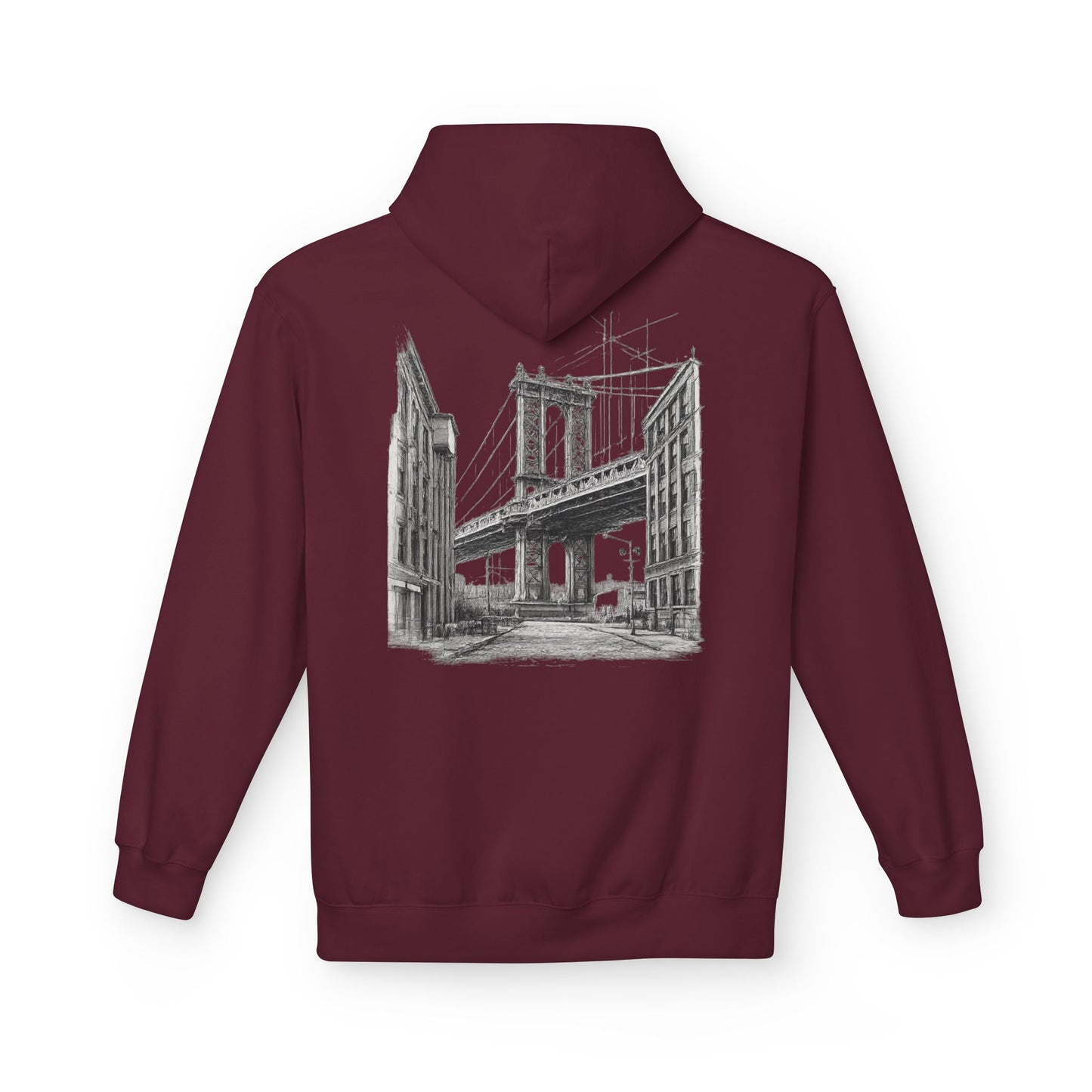 Brooklyn Bridge Sketch Hoodie
