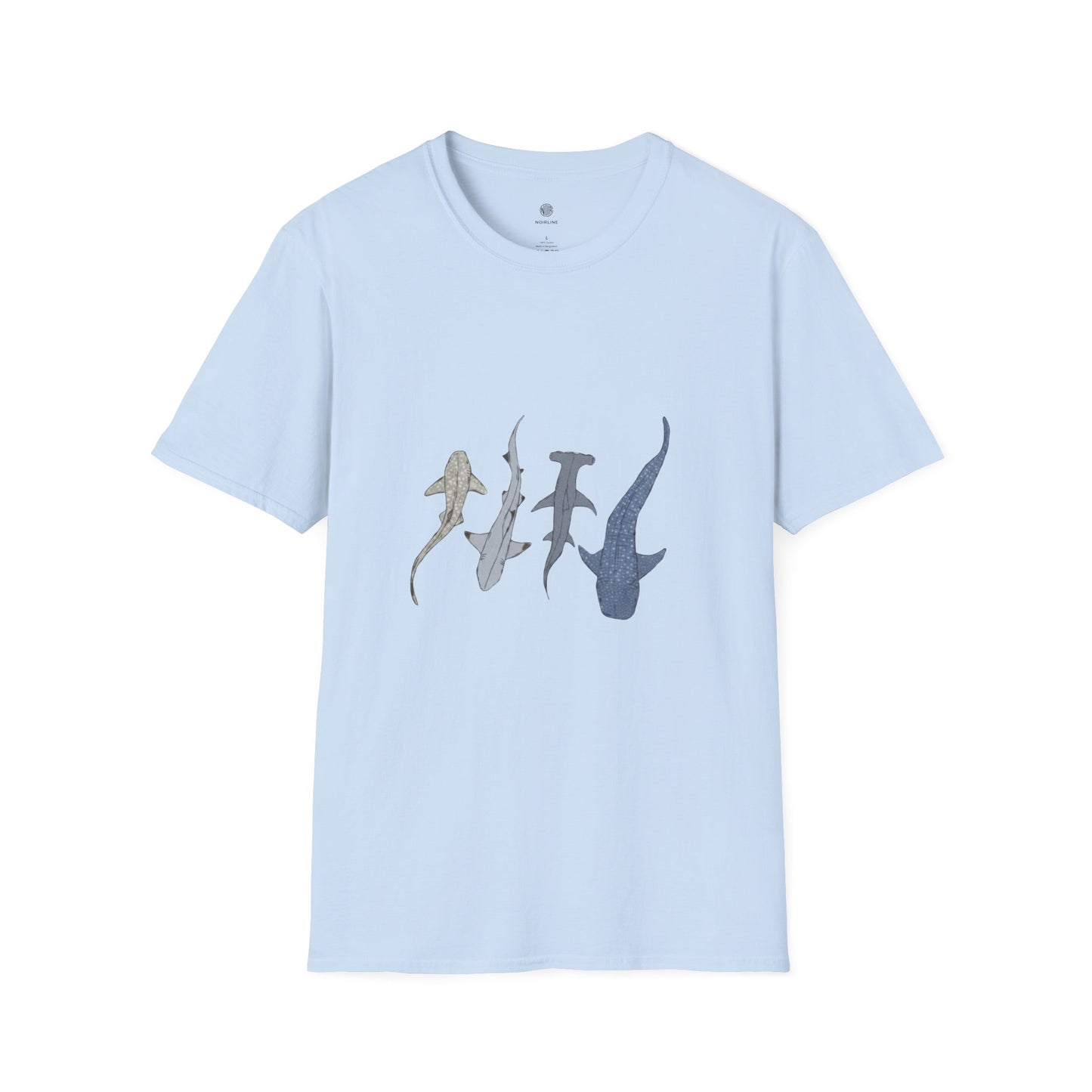 Shark Silhouette Tee - Coastal Ocean Wildlife Graphic T-Shirt