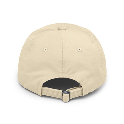 Distressed Black Cap with Sleepy Sheep Embroidery