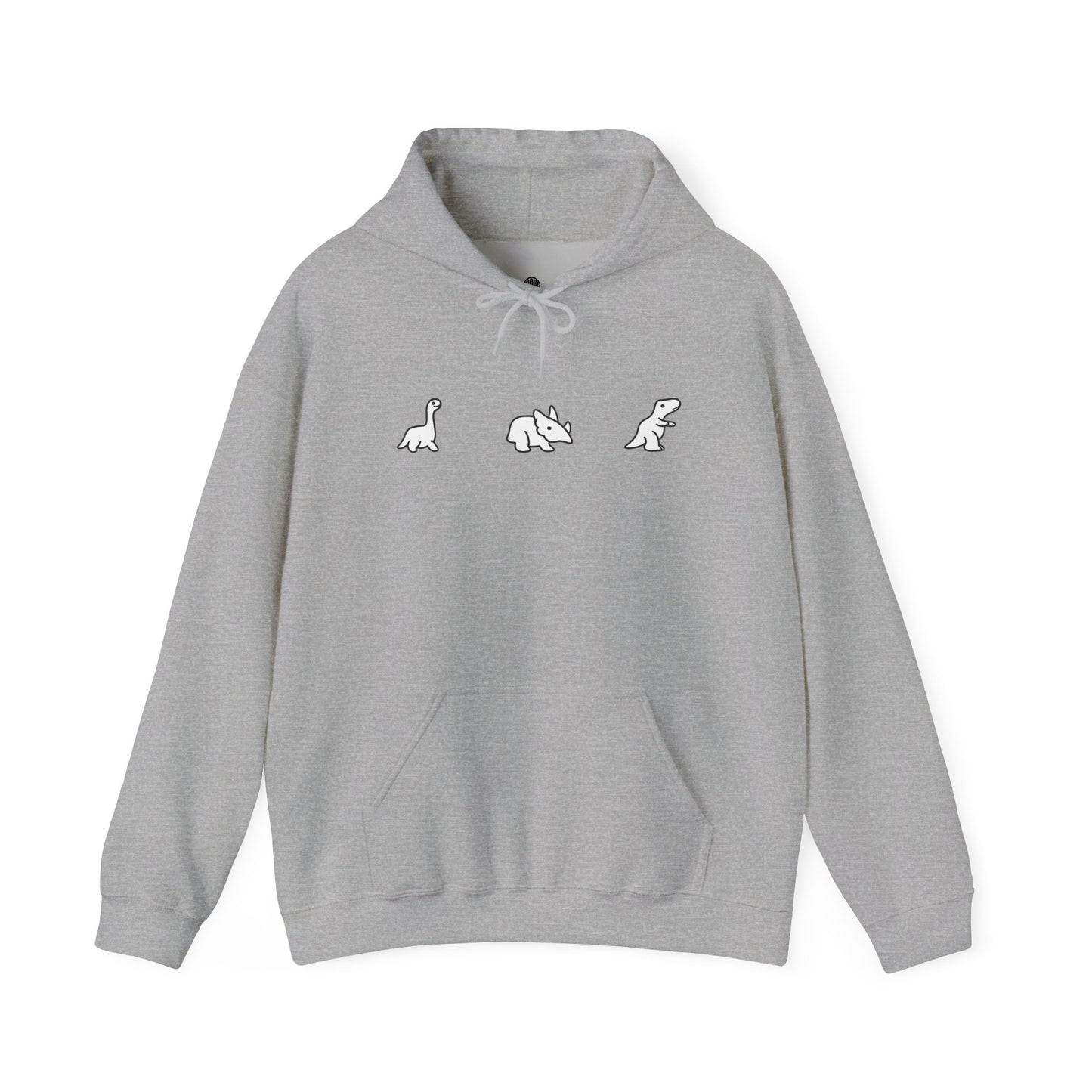 Minimal Dinosaur Trio Hoodie