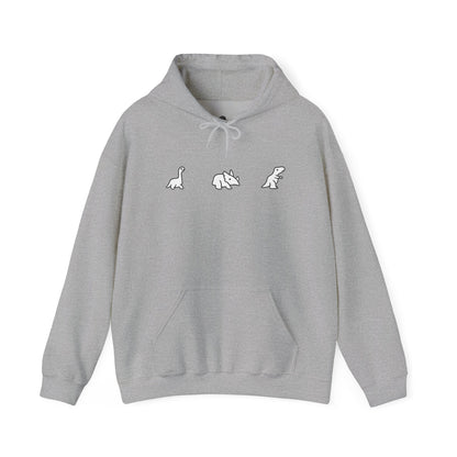 Minimal Dinosaur Trio Hoodie