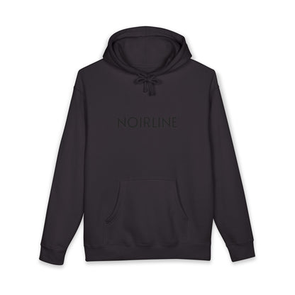 Noirline Hoodie — White Graphic Hoodie with 'NOIRLINE' Front Text