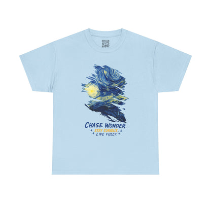 Chase Wonder 'Live Fully' Starry Night Graphic Tee
