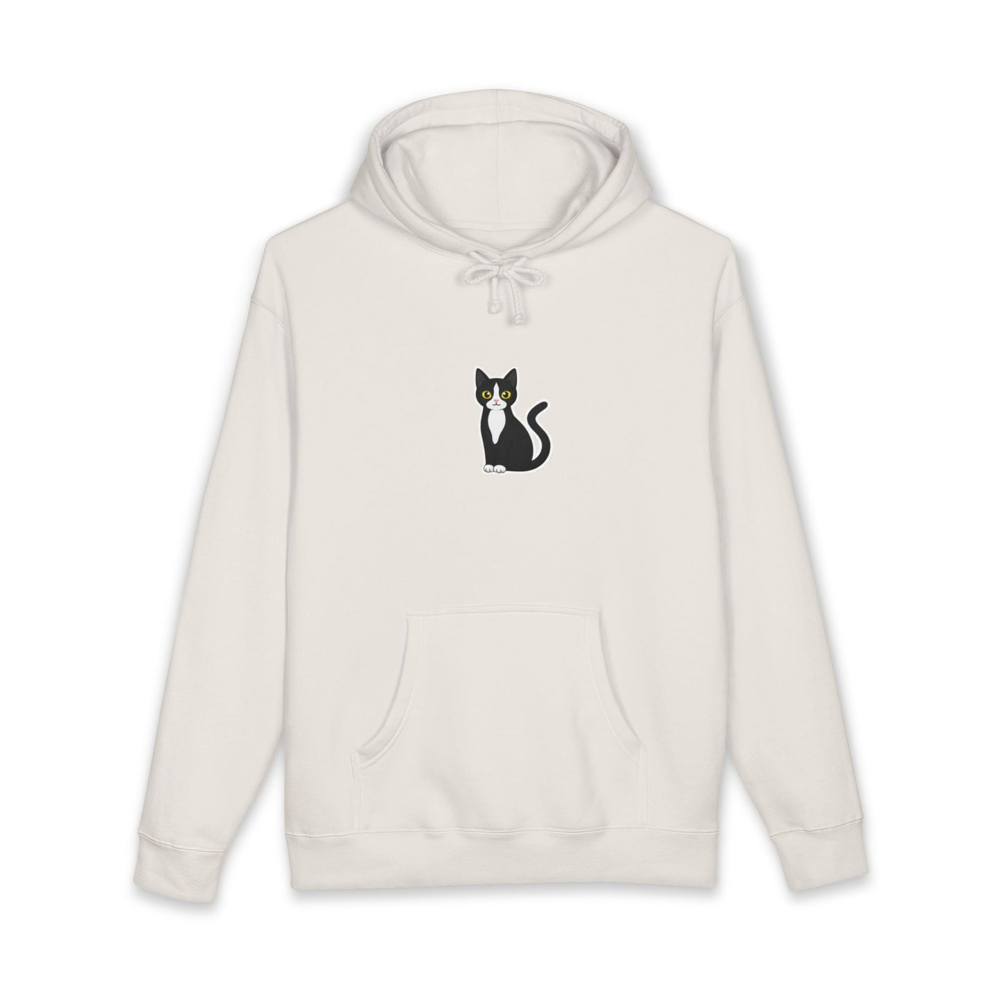Minimal Cat Graphic Hoodie