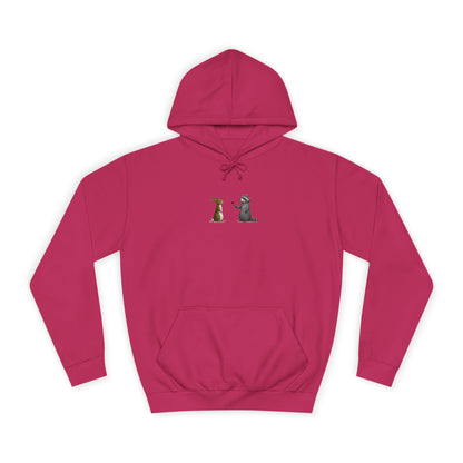 Cute Pet Silhouette Pullover Minimal Hoodie
