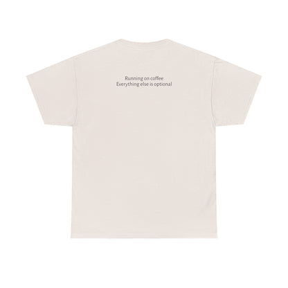 "Running on Coffee" Minimalist T-Shirt