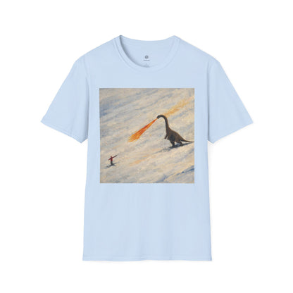 Whimsical Fire-Breathing dinosaur T-Shirt