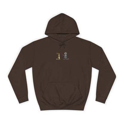 Cute Pet Silhouette Pullover Minimal Hoodie