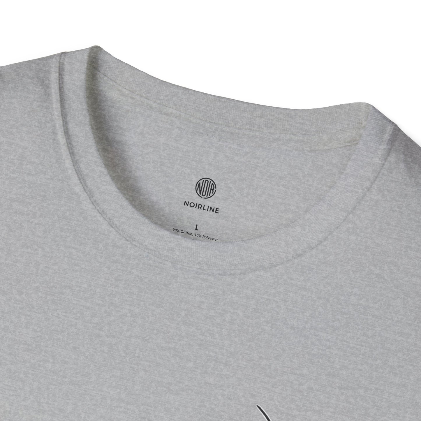 Abstract Line Art Vase T-Shirt — Minimalist Floral Face Graphic